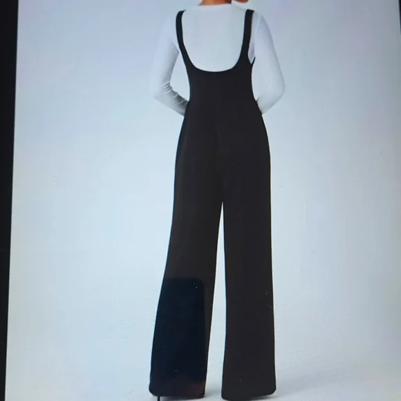 LARGE   HALARA DECORATIVE BUTTON WORK JUMPSUIT - Picture 2 of 8